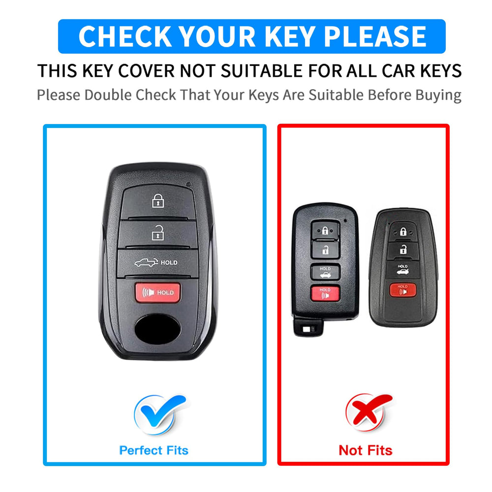 QBUC leather key fob cover for Toyota Venza: durable, grip-friendly, and stylish.