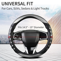 QCYP steering wheel cover grip test demonstrates non-slip control for confident driving