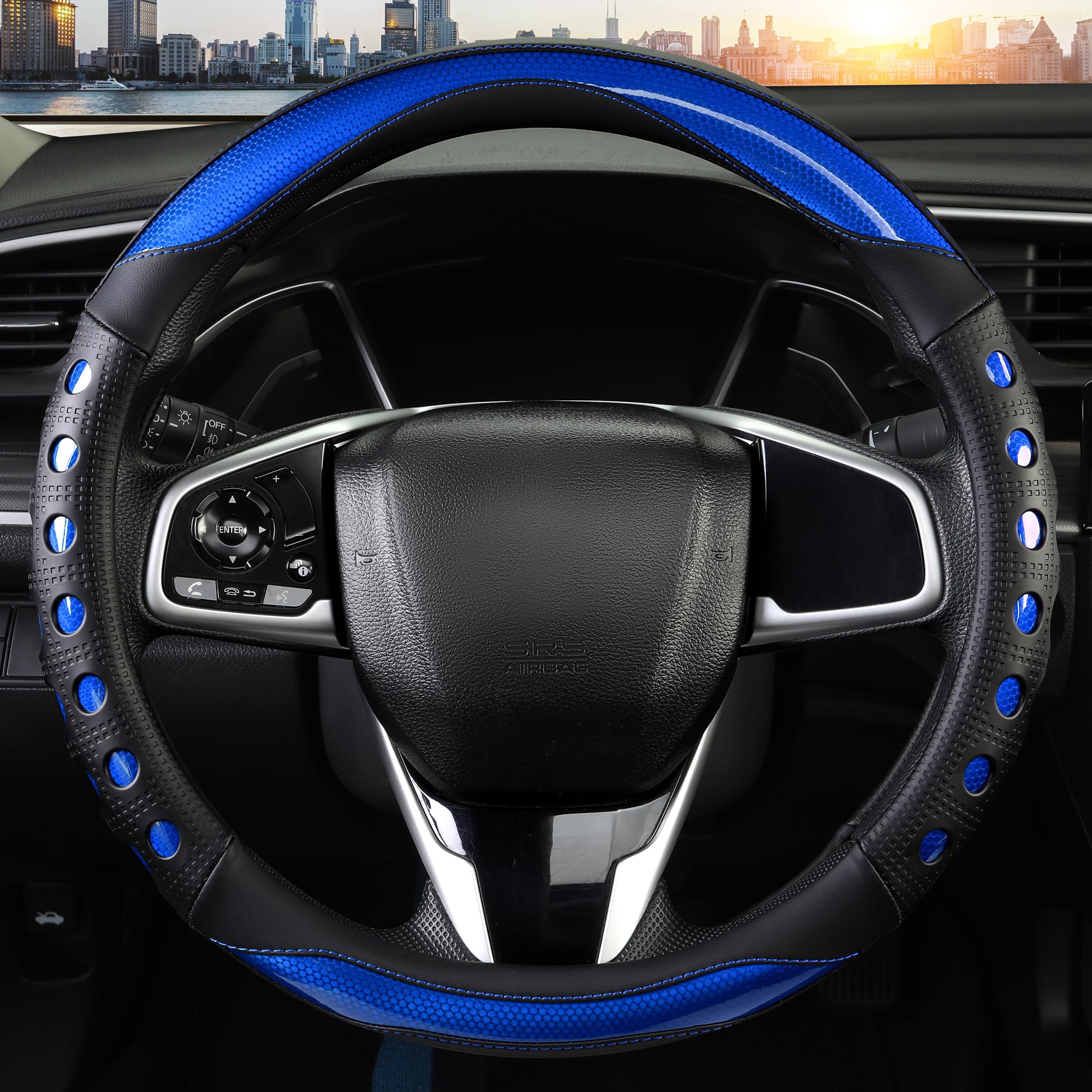 QCYP steering cover with anti-slip grip for better control