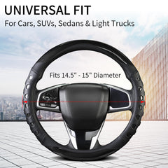 QCYP universal-fit cover designed for 14.5–15 inch wheels in cars.