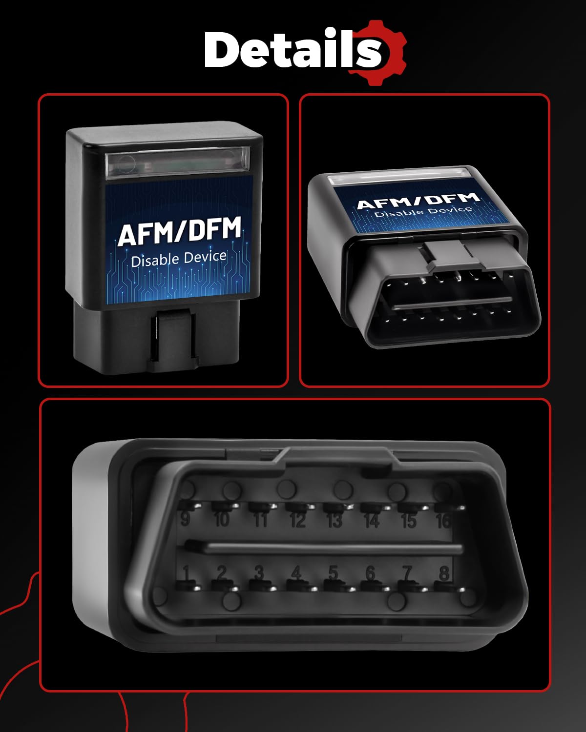 Qdlauto AFM Disabler RA003 tool-free install via OBD-II port.