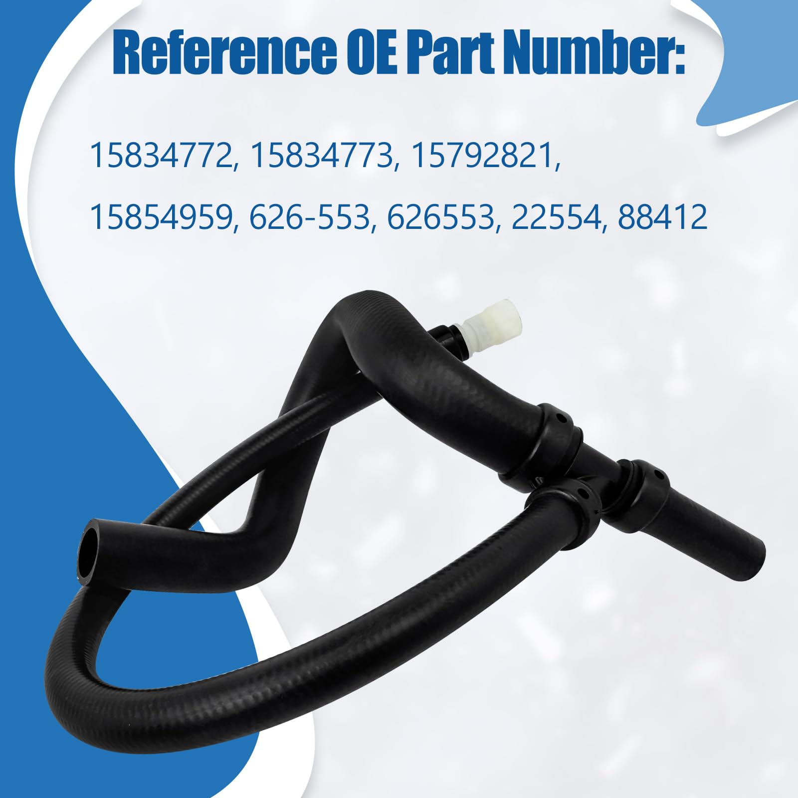 QFISH radiator hose assembly, easy fit for compatible Chevy/GMC trucks.