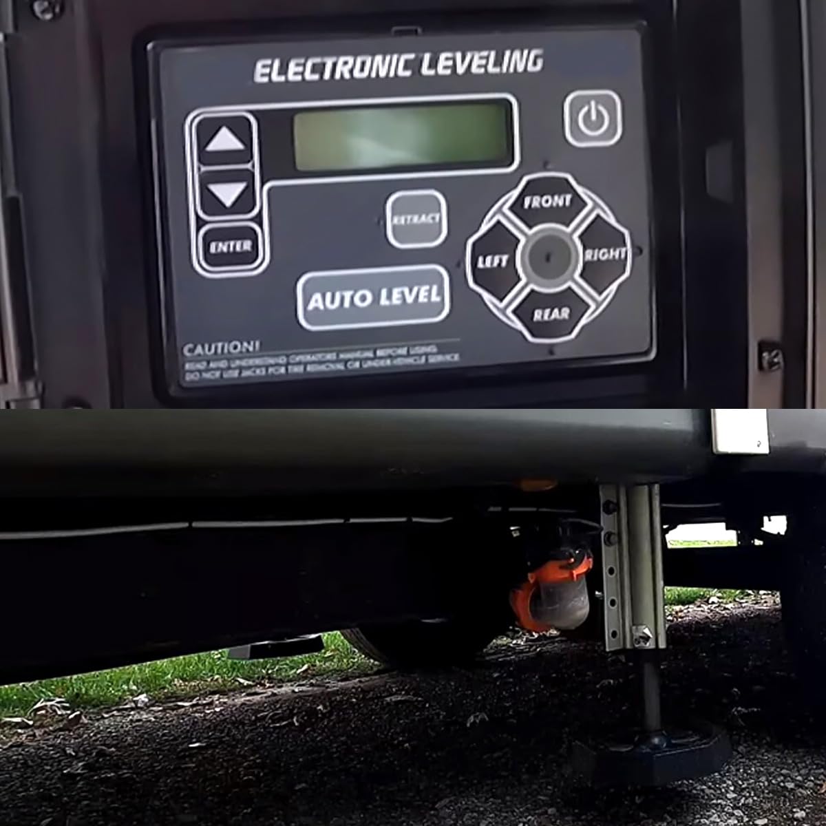QHHR 421484 RV leveling system in use for stable travel.