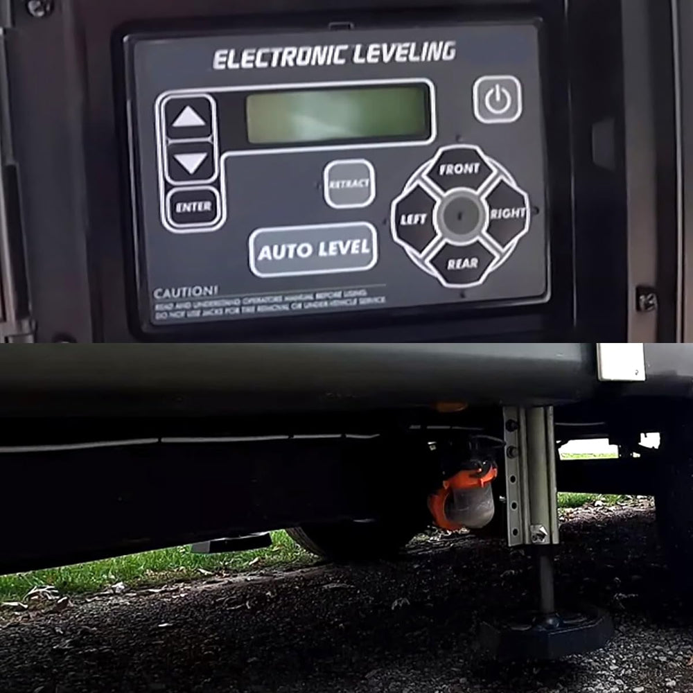 QHHR 421484 RV leveling system in use for stable travel.