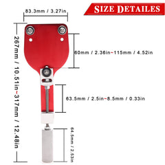 QHHR 77750 cutting range 2 3/8 to 5 inches with scale visible for precision