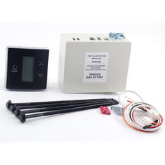 QHHR RV wall thermostat relay box back view with wiring connections for easy installation
