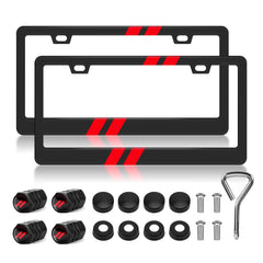 Qianjiang license plate frame for Charger-Challenger front view adds sport look