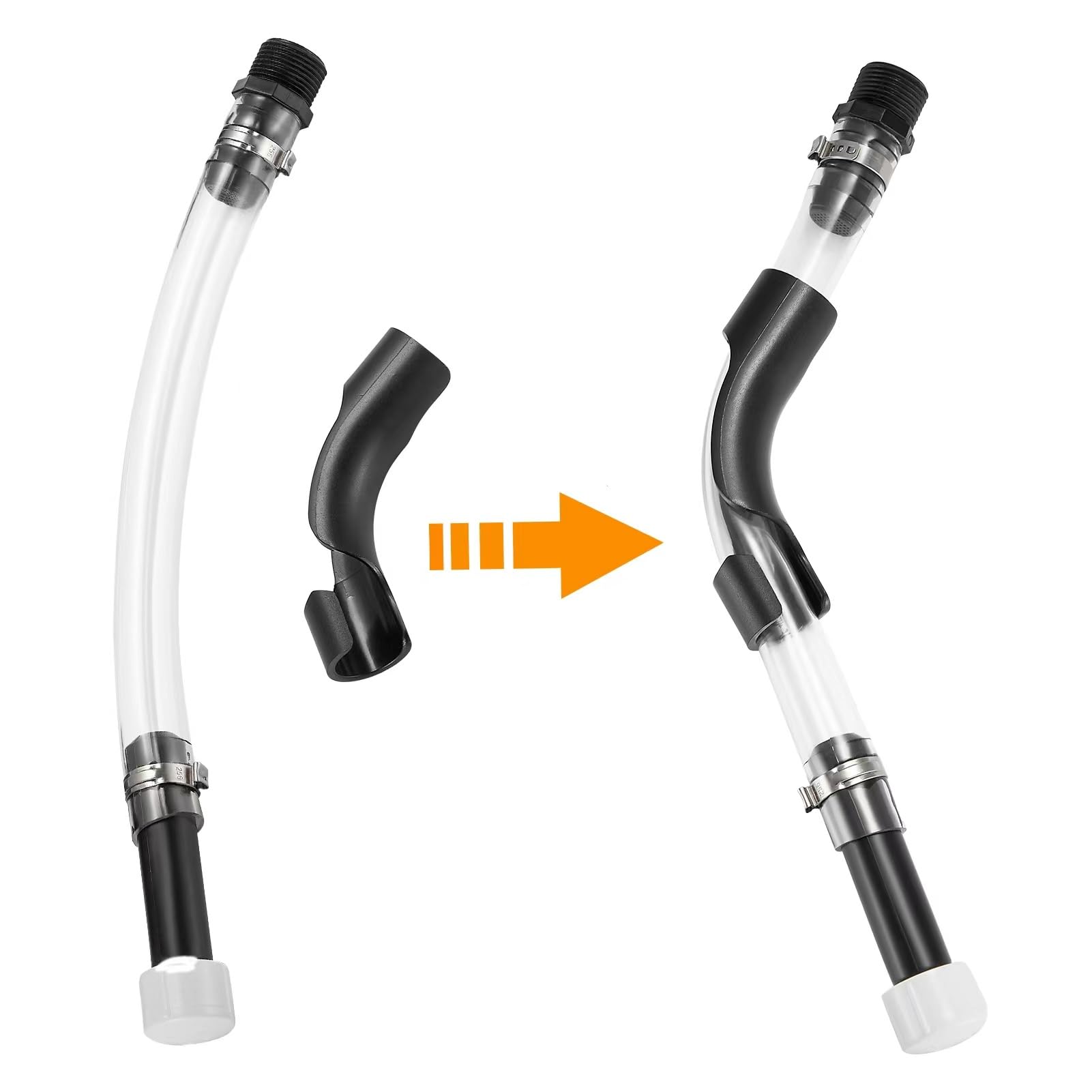 QIANQIAN 5-gallon gas can with compatible cap and hose setup for racing gear.