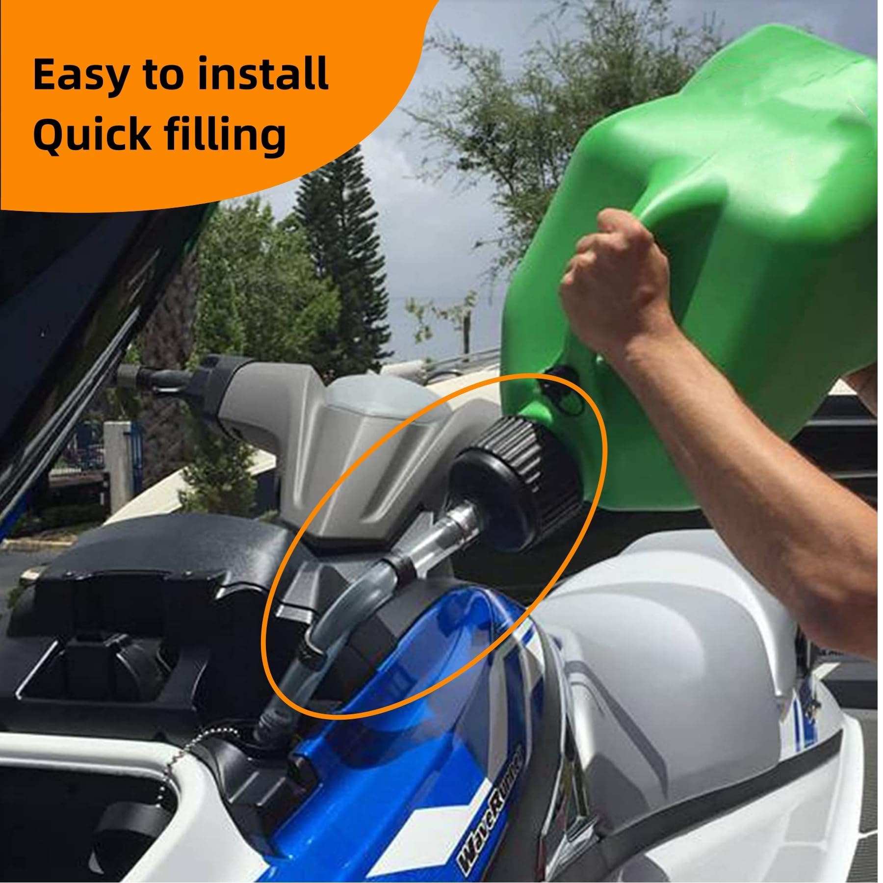 QIANQIAN transparent fuel hose lets you monitor flow at a glance.