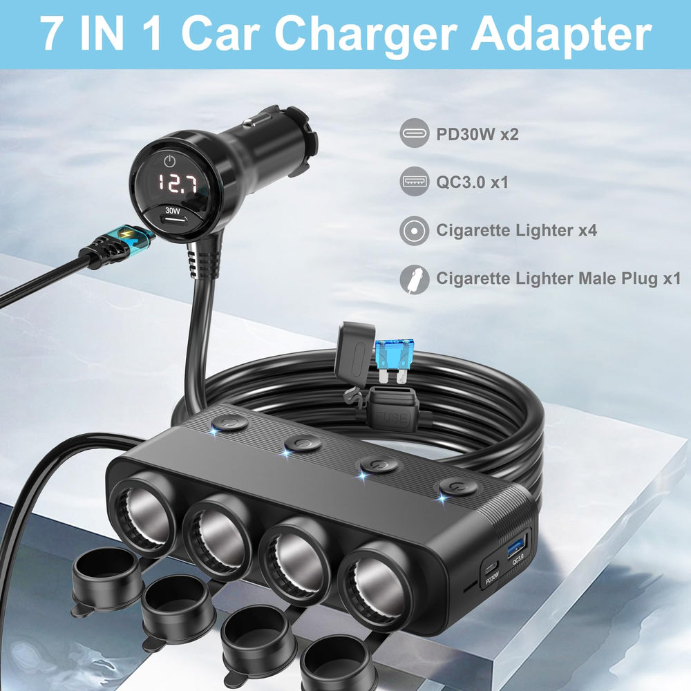 Qidoe 15A fuse protection guards connected devices against surges in your vehicle.