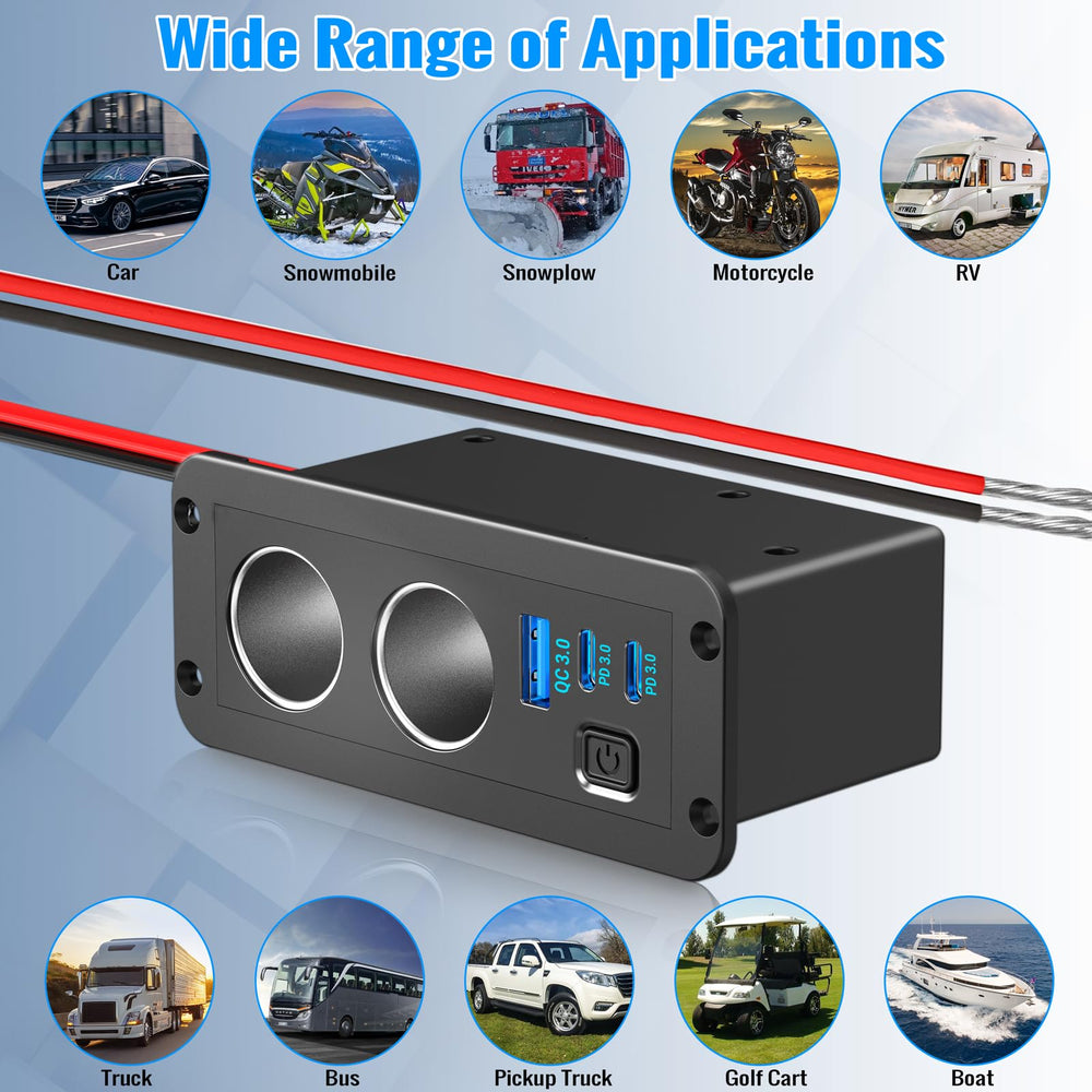 Qidoe compact 5-in-1 panel saves dashboard space
