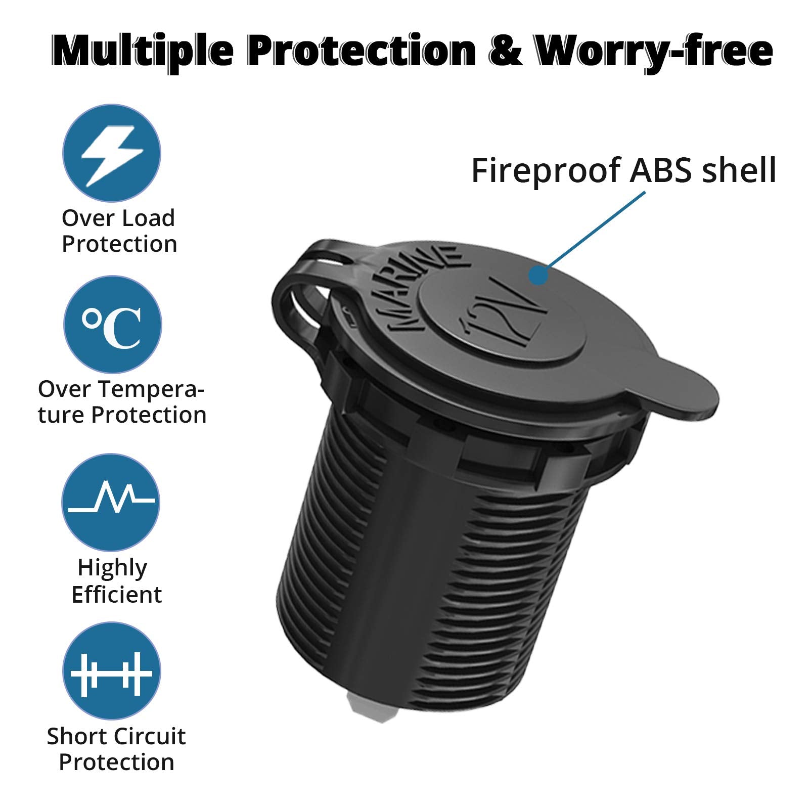 Qidoe compact replacement outlet for easy upgrades.