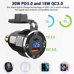 Qidoe digital voltmeter display shows voltage when not charging