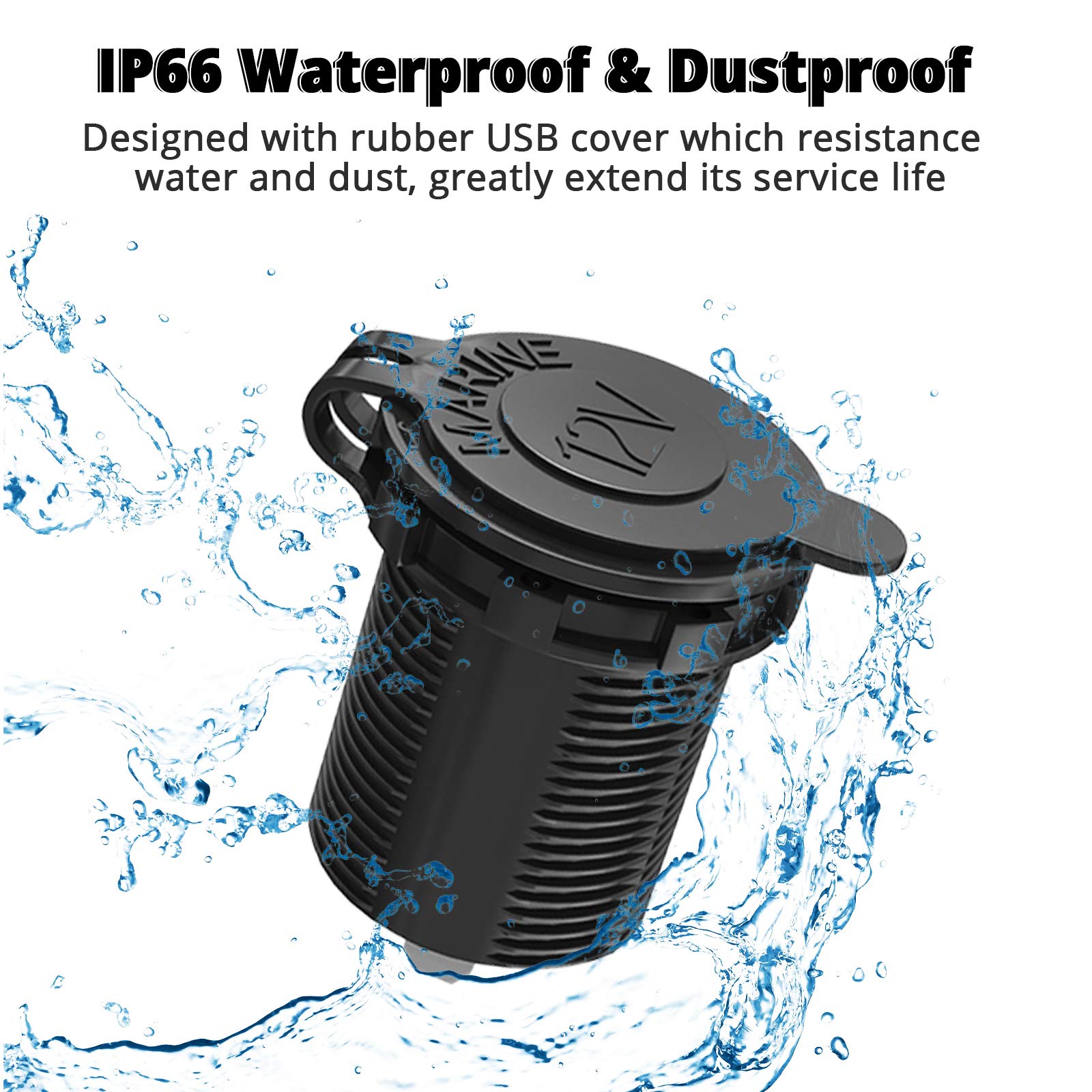 Qidoe dust-proof cap keeps dirt out and extends lifespan.