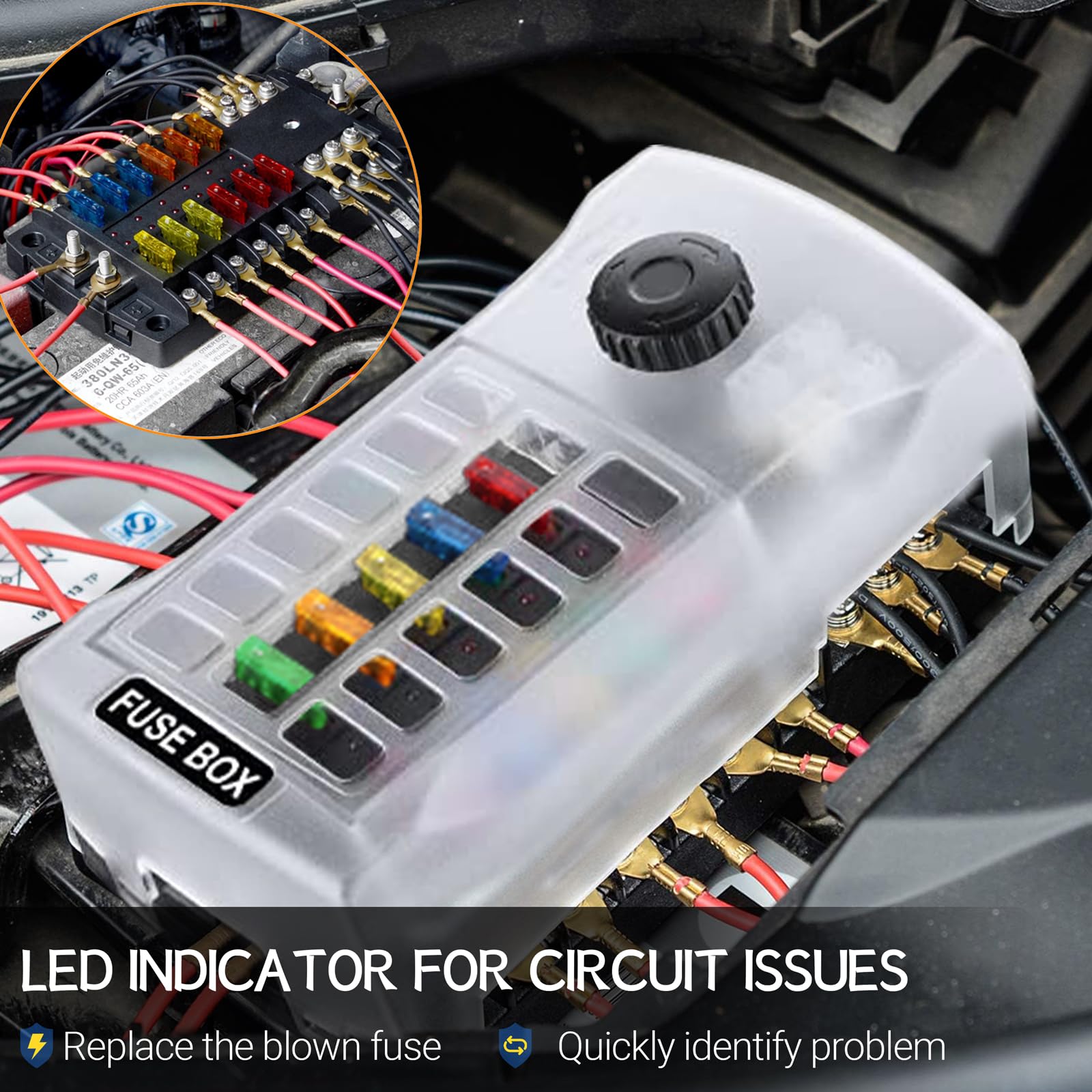 Qidoe marine vehicle applications illustrating versatile 12-circuit use.