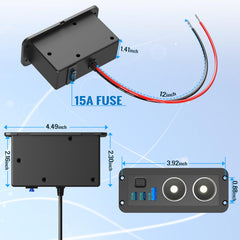 Qidoe on/off switch panel helps prevent battery drain when parked