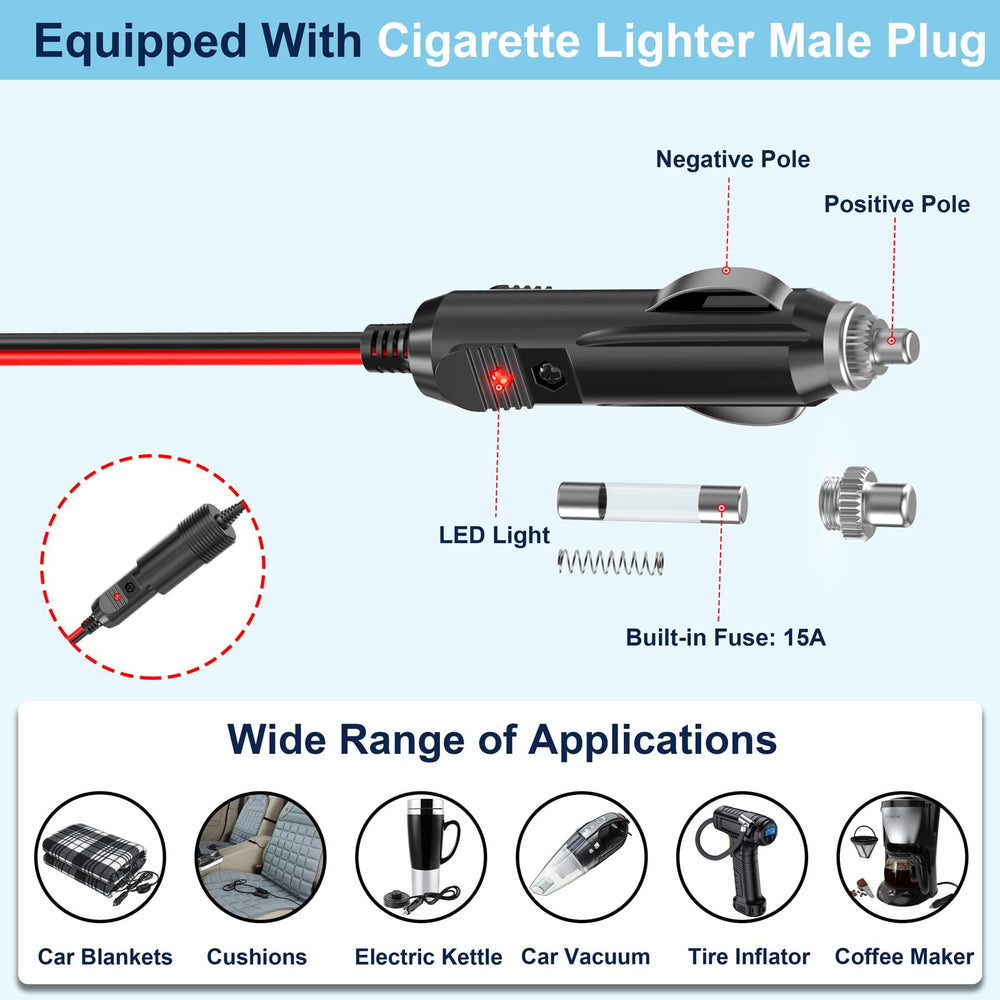 Qidoe QC18W USB ports provide quick charging for tablets and smart devices.