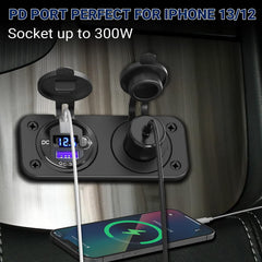 Qidoe QC3.0 port provides quick charging up to 18W for multiple devices