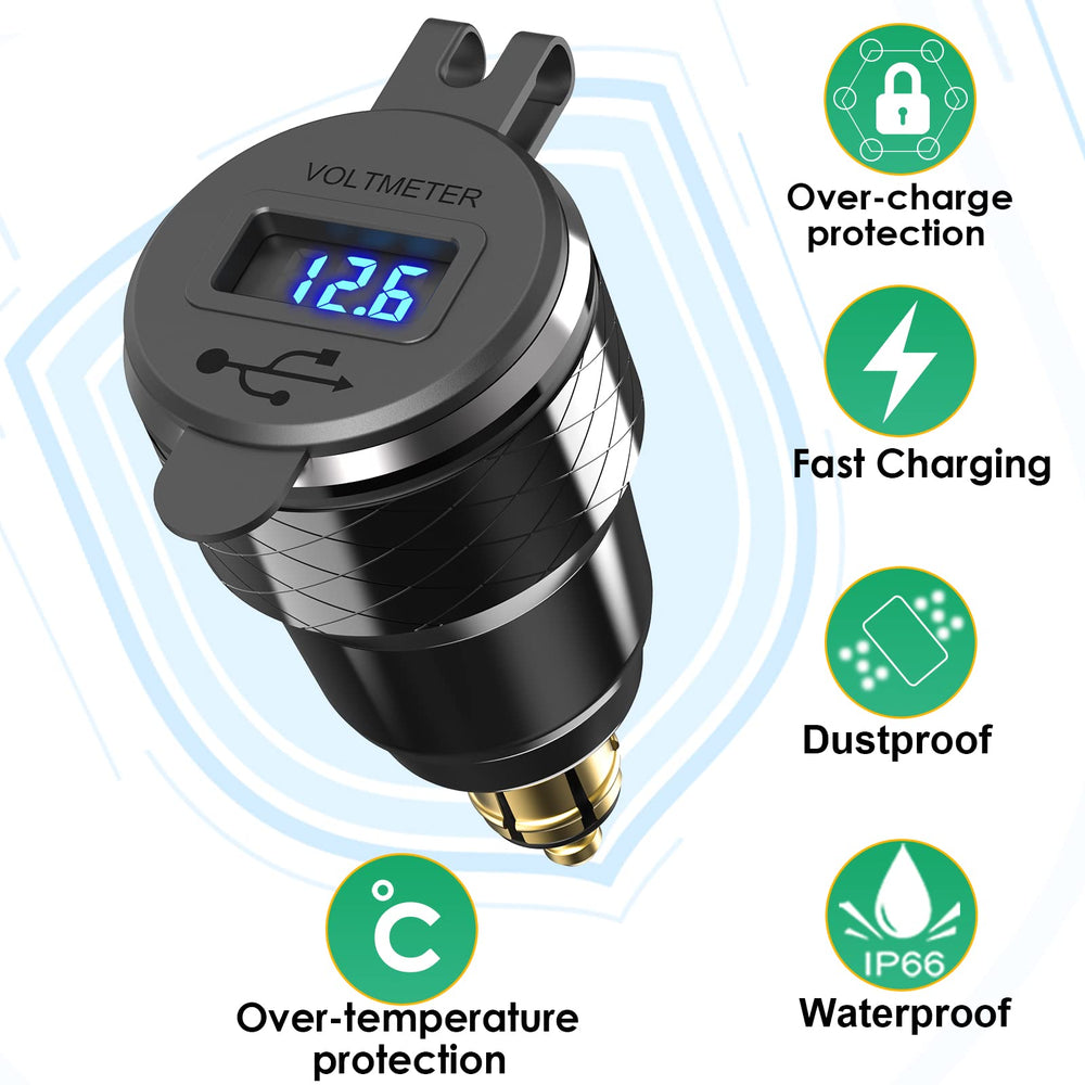 Qidoe rubber cover protects USB ports from water and dust