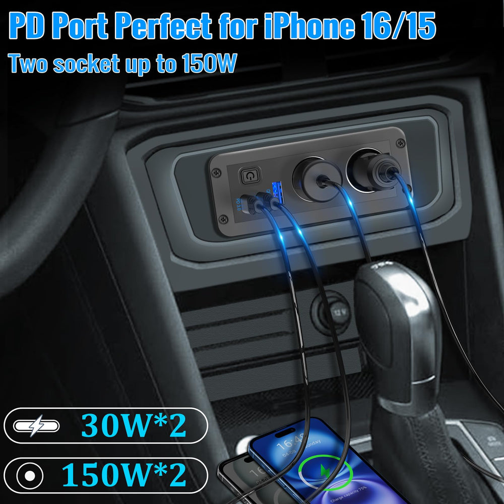 Qidoe USB-C PD and QC3.0 ports enable fast charging
