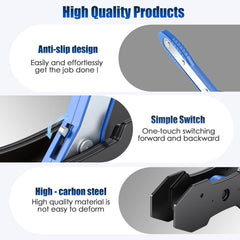 QIFEIOSHI brake caliper tool with magnetic plates secures the pad replacement quickly.