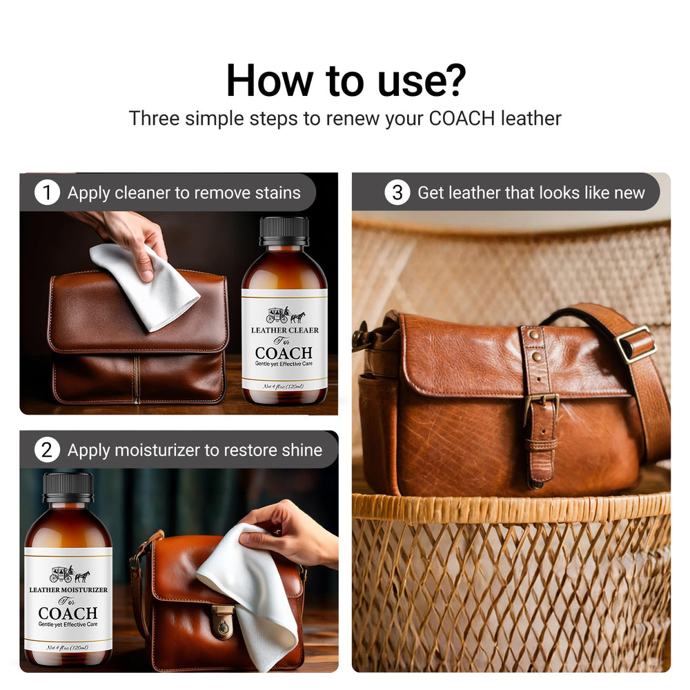 QIFEISHANKA bag care routine highlights renewed shine and protection.