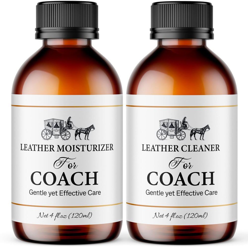 QIFEISHANKA leather care set bottles delivering gentle cleaning for Coach bags.