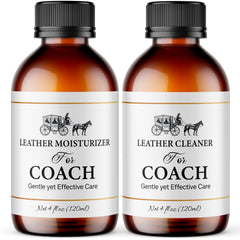 QIFEISHANKA leather care set bottles delivering gentle cleaning for Coach bags.