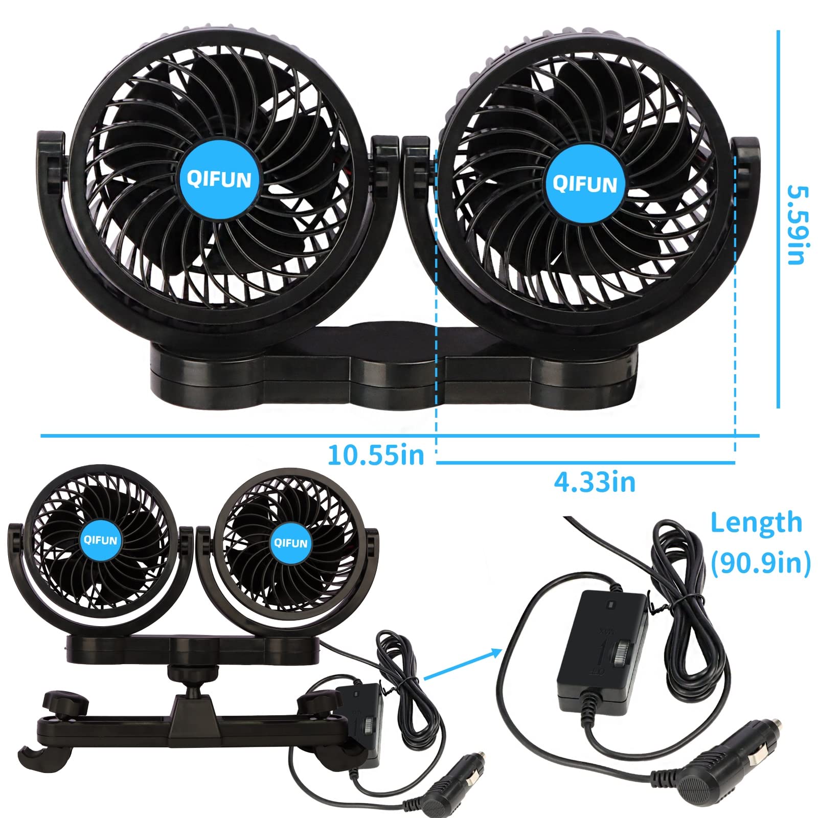 QIFUN low-noise operation under 50 dB for quiet rides.