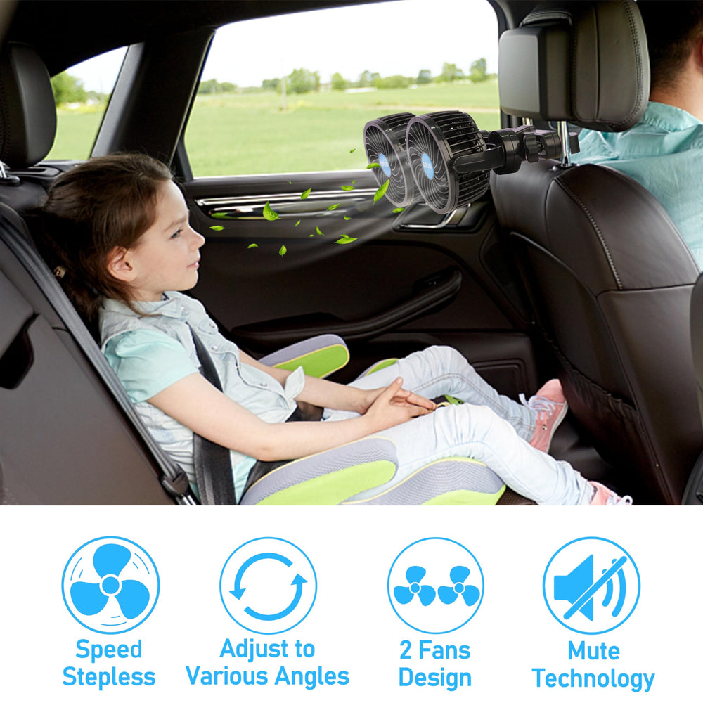 QIFUN stepless speed regulation offers customizable breeze.