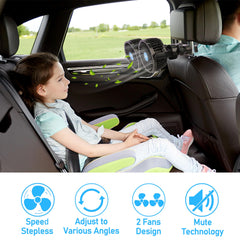 QIFUN stepless speed regulation offers customizable breeze.