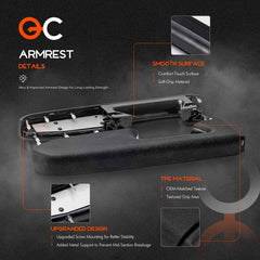 Qifusucc armrest mounting reduces rattles and cabin noise for quieter driving.