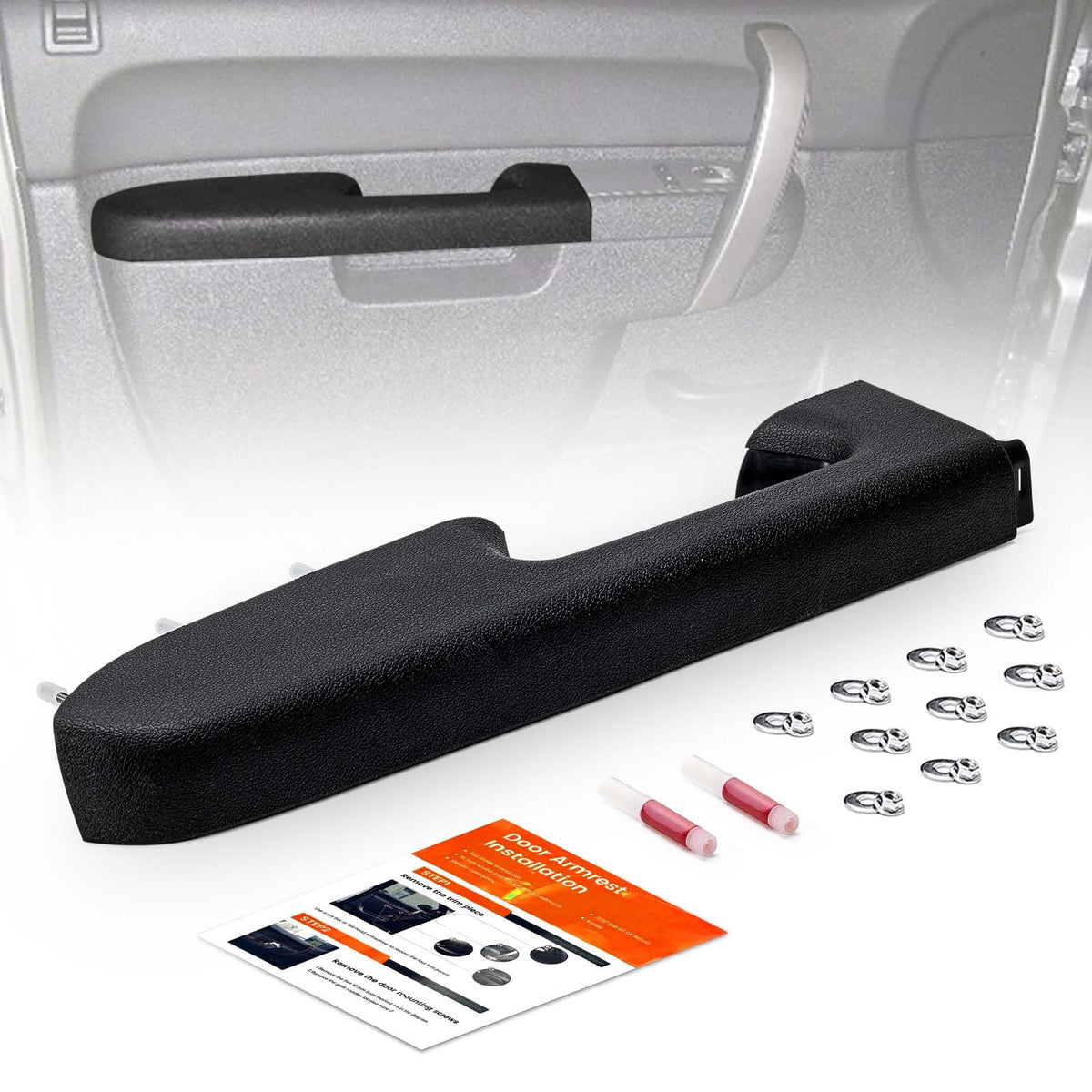 Qifusucc front-left door panel armrest repair with reinforced steel core for Silverado/Sierra