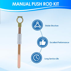 Qiilu cut-to-length threaded rod to 5-1/8 inches for custom configurations.