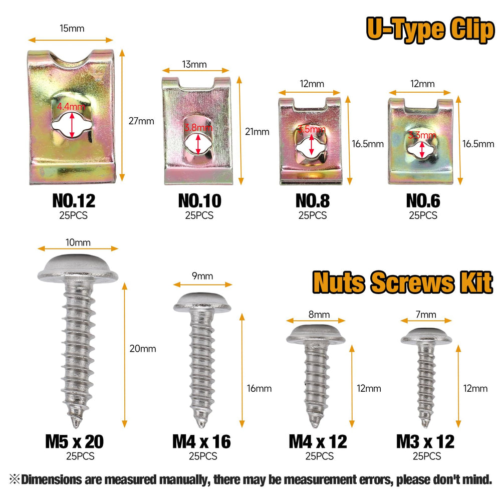 Qiilu stainless screws dash panel offers corrosion resistance for lasting dashboard connections.