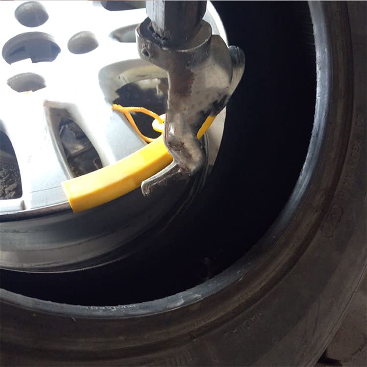 Qiilu wheel rim protector side view highlighting flexible protection.