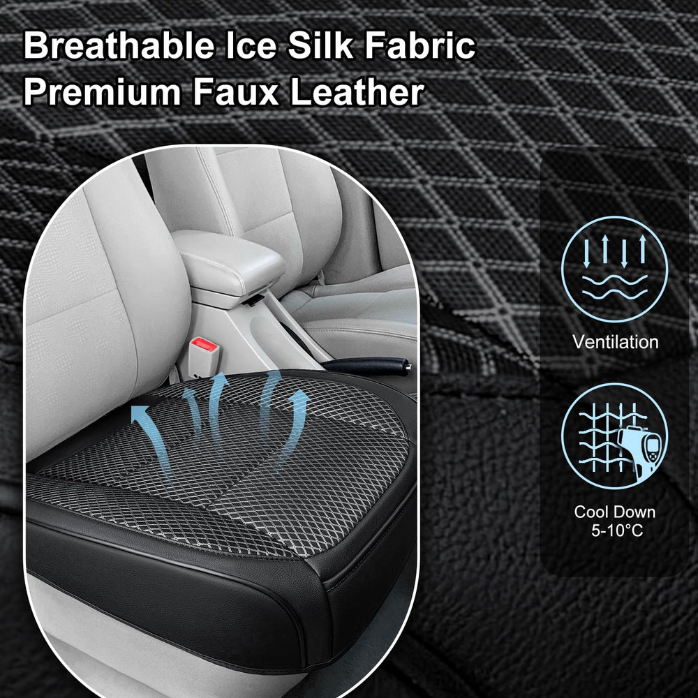 Qinlive front seat cover storage pocket for essentials