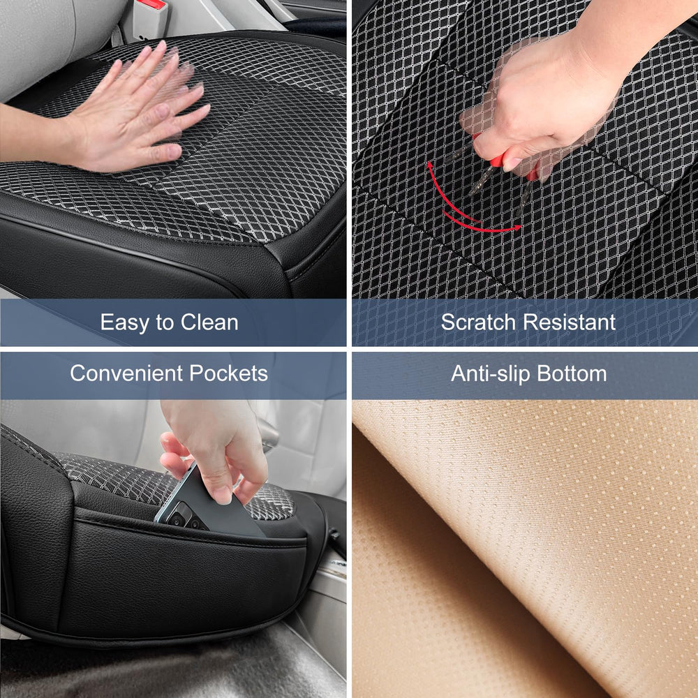 Qinlive front storage pocket keeps essentials organized during trips.