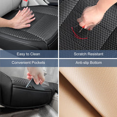 Qinlive front storage pocket keeps essentials organized during trips.