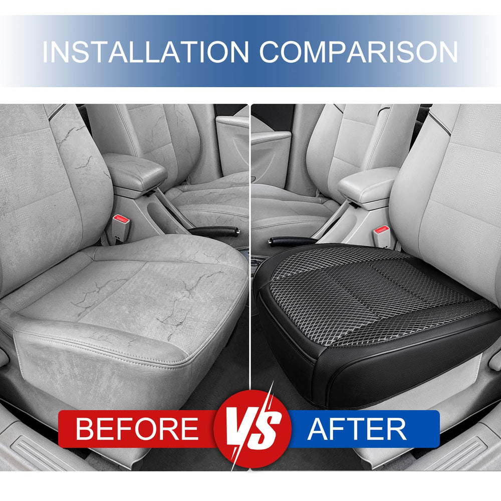 Qinlive non-slip gel bottom keeps the seat cover in place