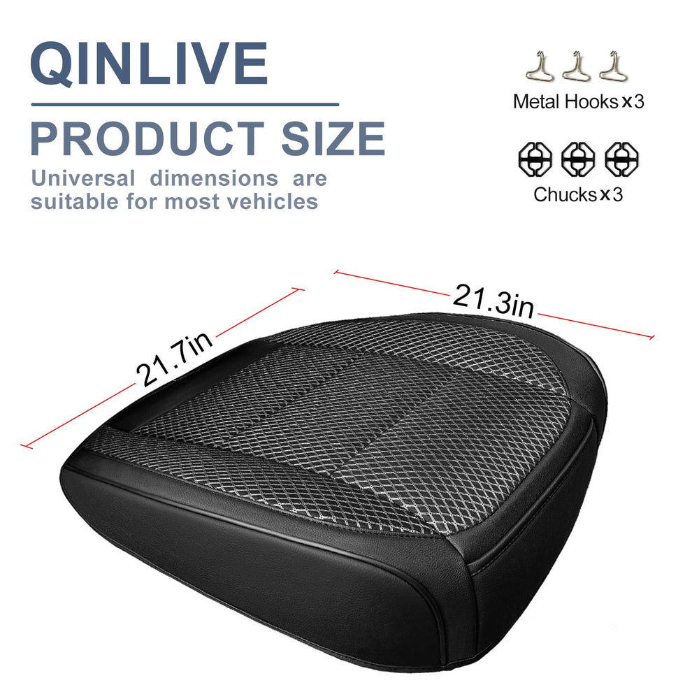 Qinlive wrap-around design front seat cover for full protection