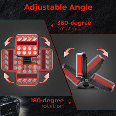 QINOJA trailer light base rotates 360° for flexible angles