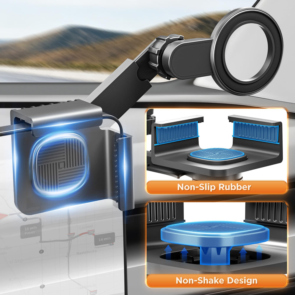 QINQINTU mount with 360-degree ball head for versatile portrait and landscape viewing.