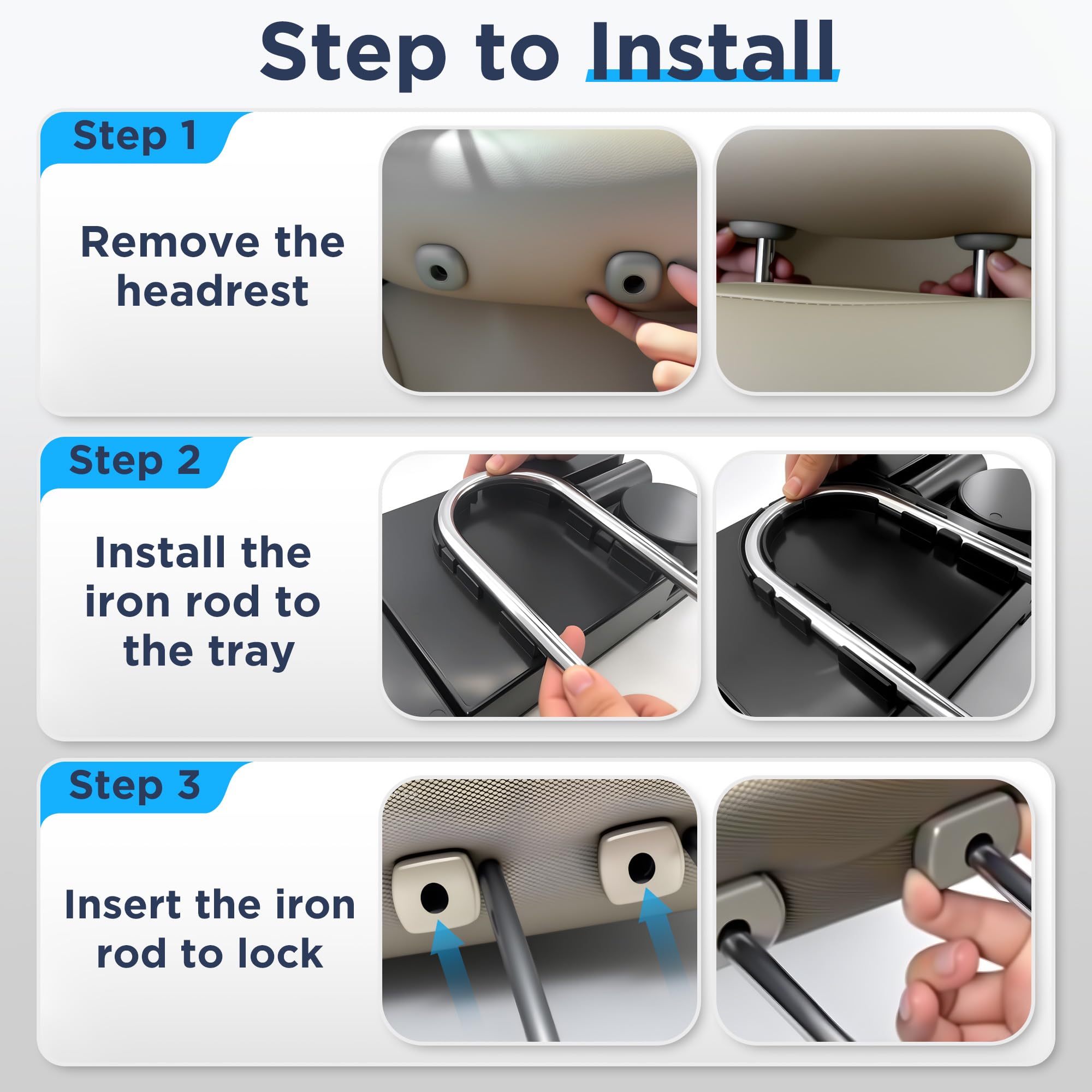 QINQINTU tool-free installation makes upgrading your interior quick and simple.