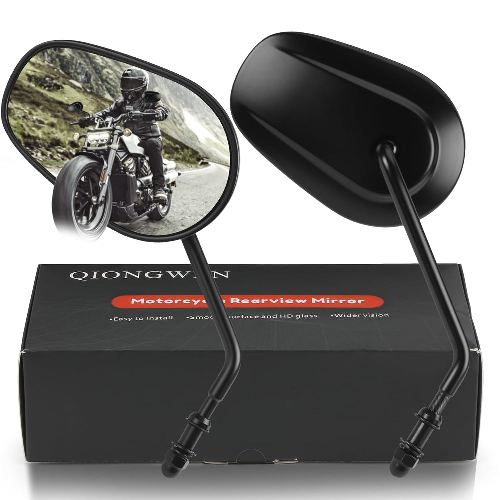 QIONGWEN mirror left 360 adjustable for enhanced rear visibility