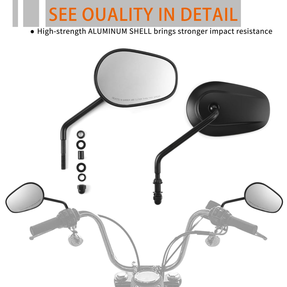 QIONGWEN wider view mirror for better traffic monitoring