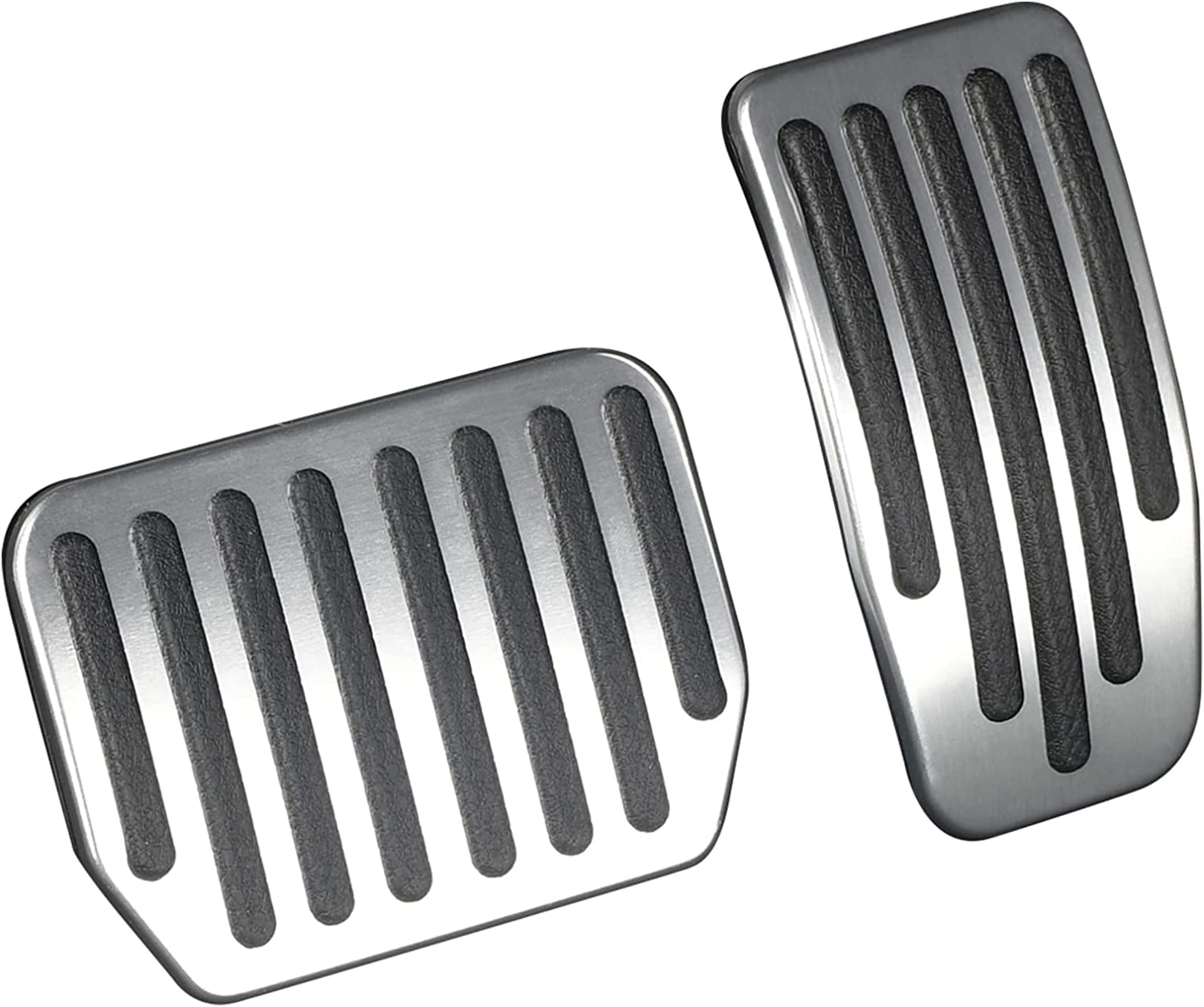QIRUIMY foot pedal pads for Model 3/Y in silver ensure snug fit and precise actuation.