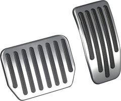 QIRUIMY foot pedal pads for Model 3/Y in silver ensure snug fit and precise actuation.