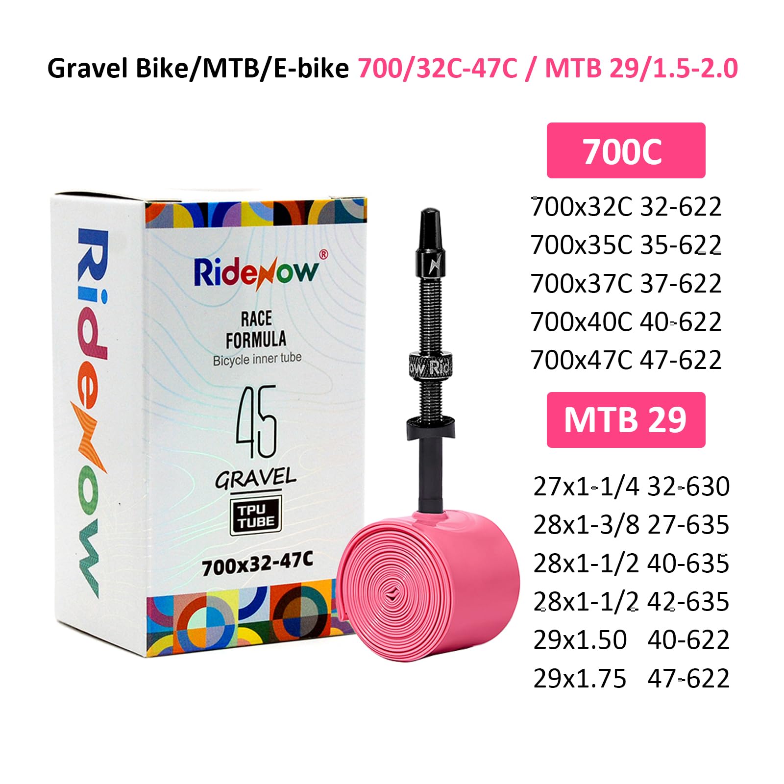 QITUEX Ridenow inner tube brass core replaceable for easy maintenance