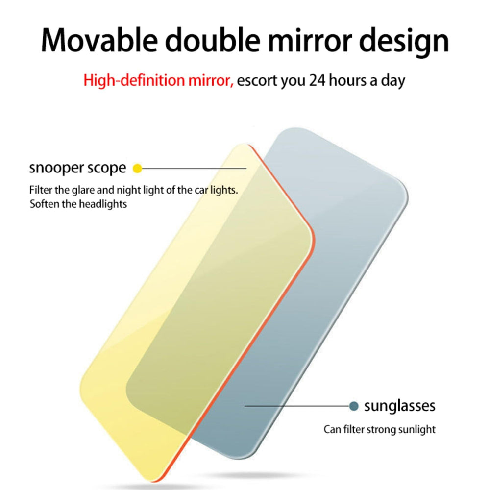 Qiyue rotating lens on visor extender with adjustable angle